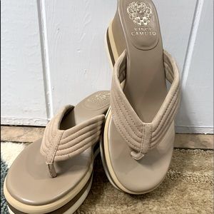 Vince Camuto wedge flip flop.